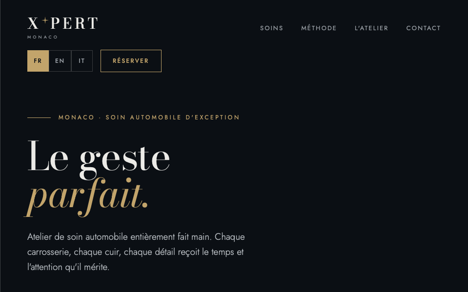 X'pert Monaco website screenshot